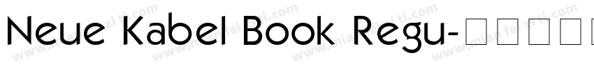 Neue Kabel Book Regu字体转换